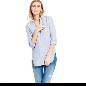 AYR striped linen easy shirt S
